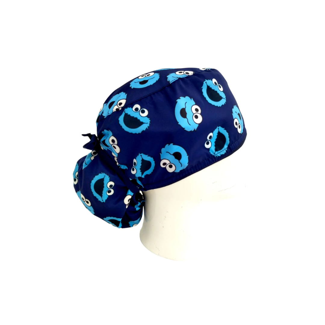 Cookie Monster Women's Surgical Scrub Cap