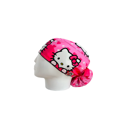 Pink Hello Kitty Women's Surgical Scrub Cap