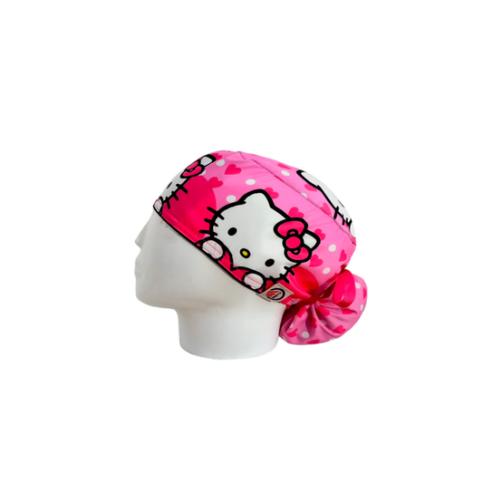 Pink Hello Kitty Women's Surgical Scrub Cap