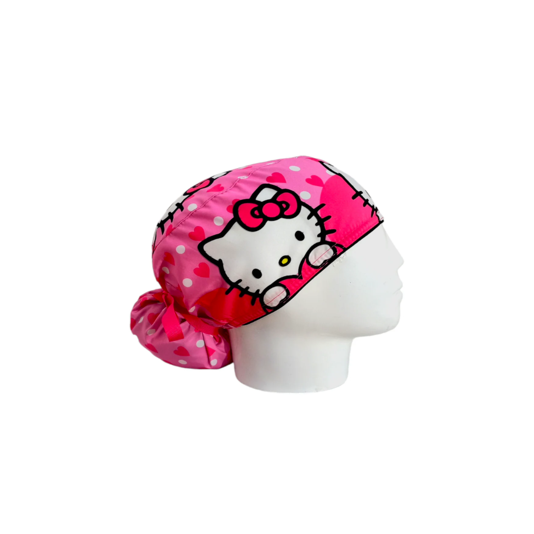 Pink Hello Kitty Women's Surgical Scrub Cap