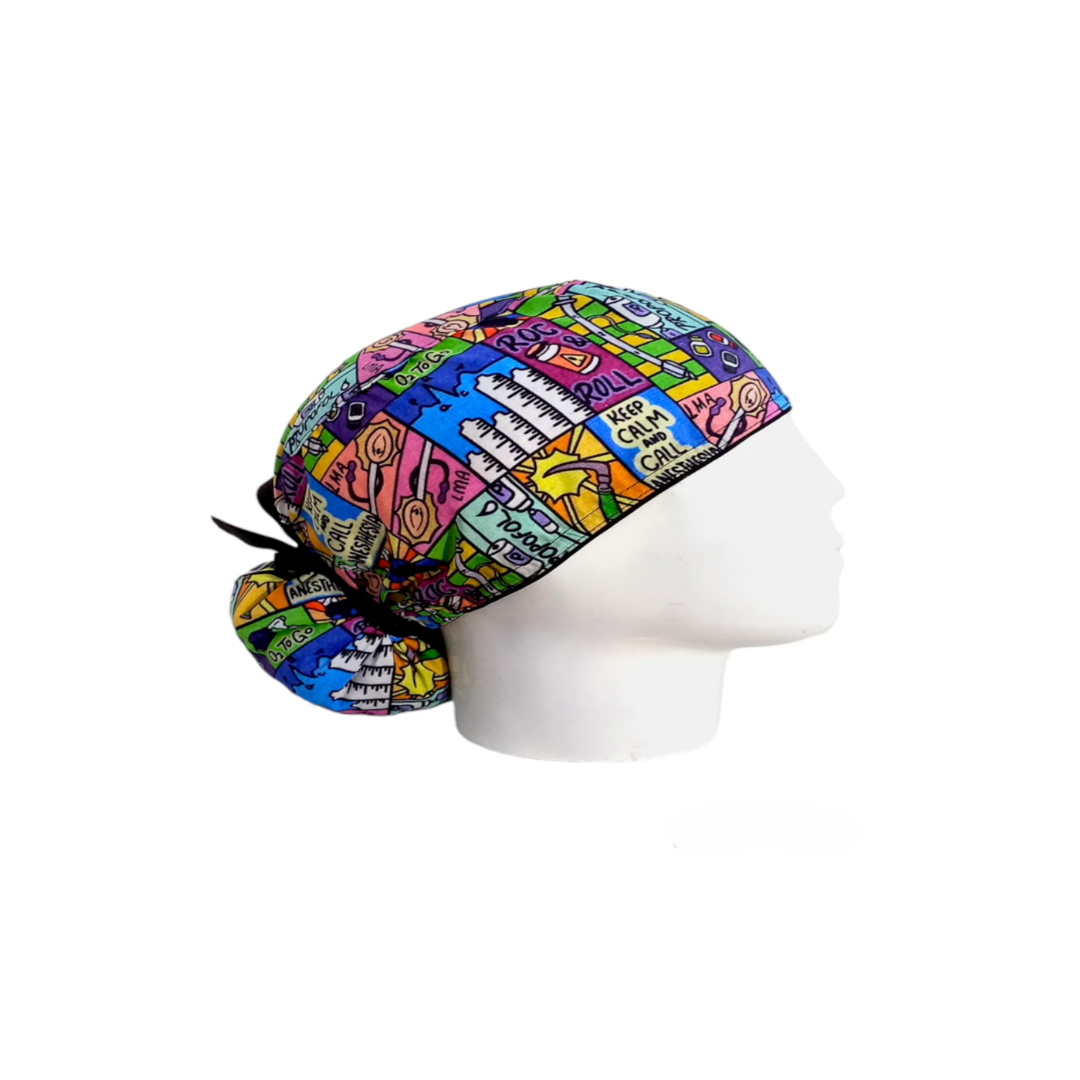 Women's Surgical Cap Anesthesia Rock & Roll