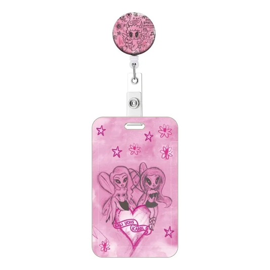 Retractable Badge Holder Yoyo Karol G Me tengo que ir