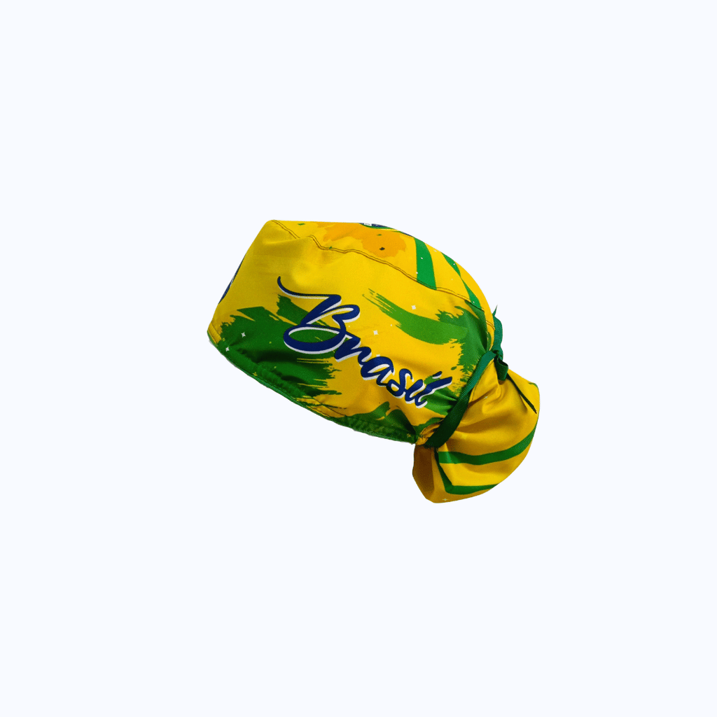 Gorro Quirúrgico Mujer Brasil Canarinha Pinceladas