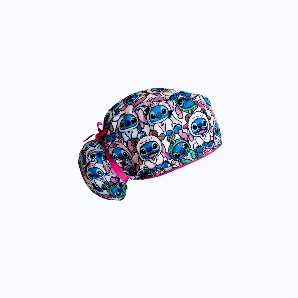 Gorro Quirúrgico Mujer Stitch Disfraces de Animalitos Rosa