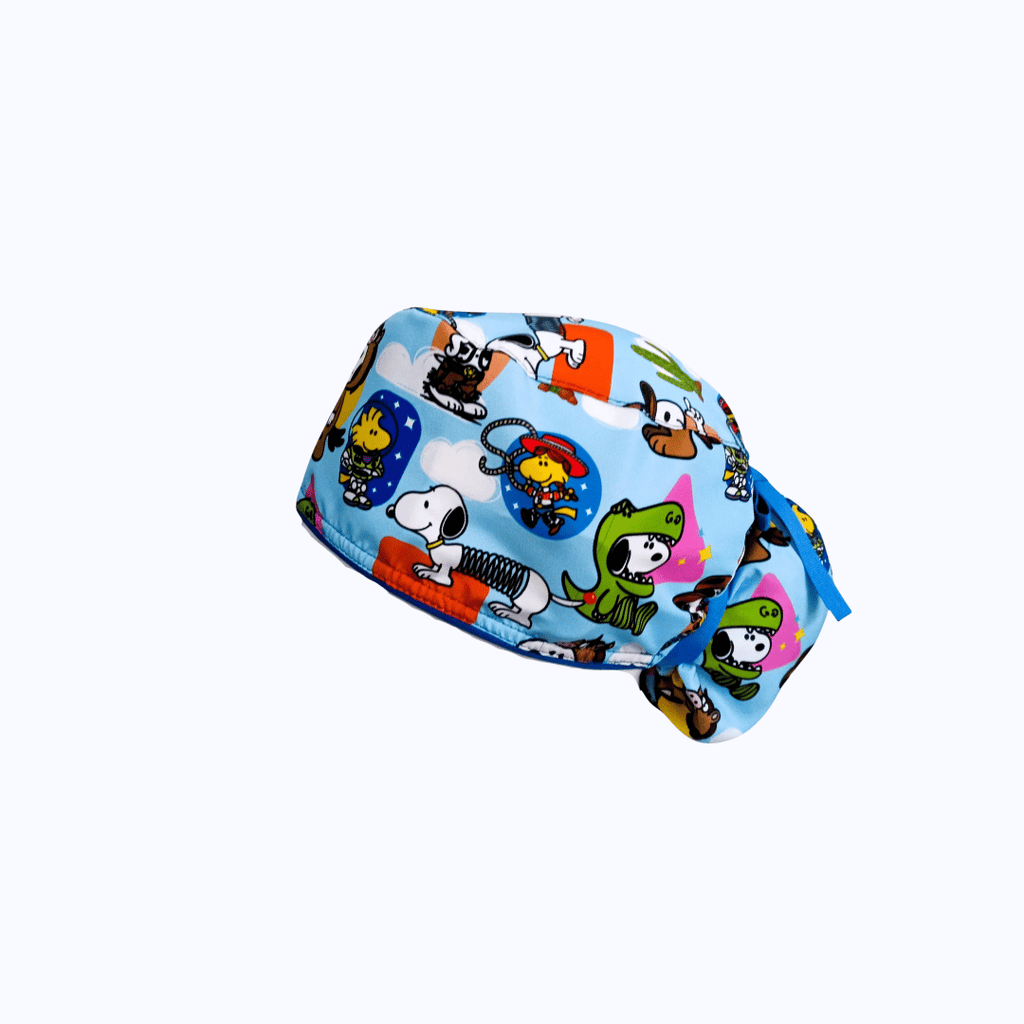 Gorro Quirúrgico Mujer Snoopy y Toy Story Cielo