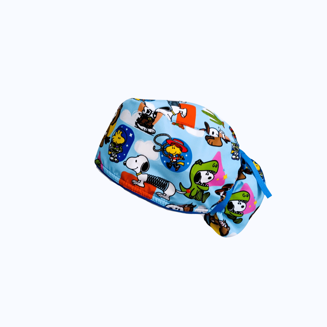 Gorro Quirúrgico Mujer Snoopy y Toy Story Cielo