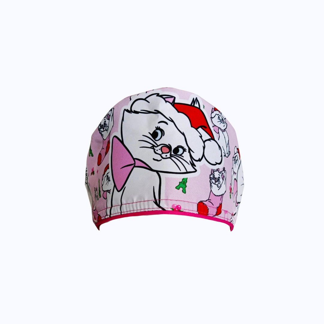 Gorro Quirúrgico Mujer y Portacarnet Marie Gata Navidad