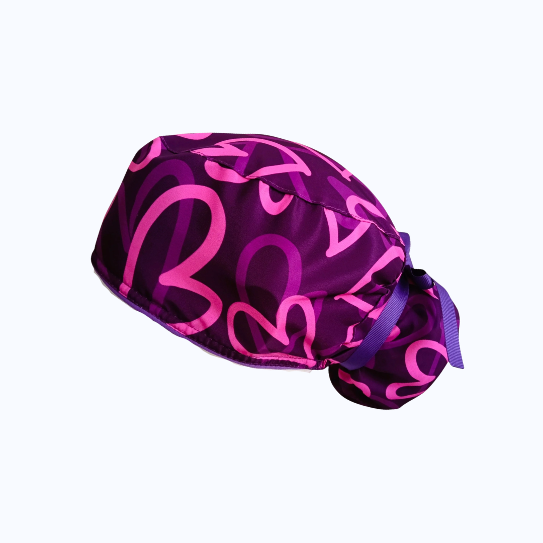 Surgical Scrub Cap for Women Midnight Mouse