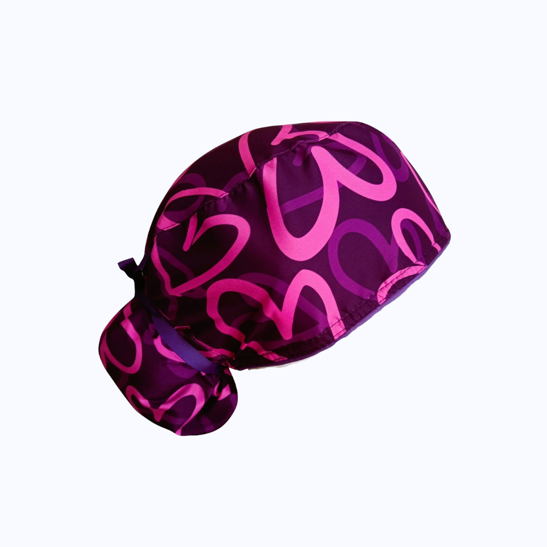 Surgical Scrub Cap for Women Midnight Mouse