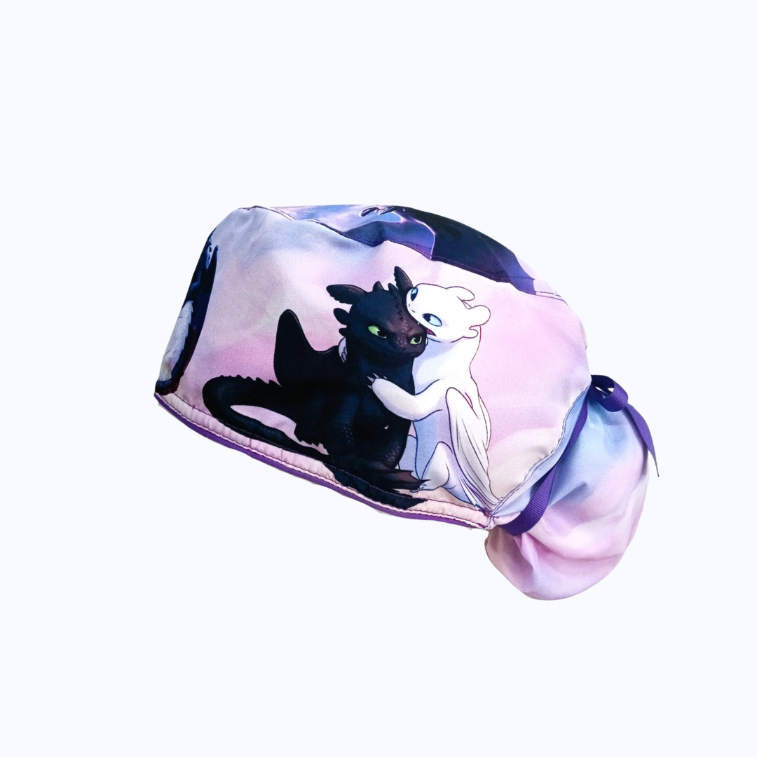 Gorro Quirúrgico Mujer y Portacarnet Chimuelo y Furia Luminosa
