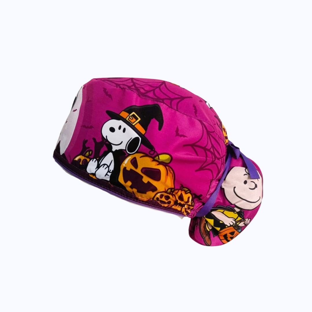 Gorro Quirúrgico Mujer y Portacarnet Snoopy Navidad