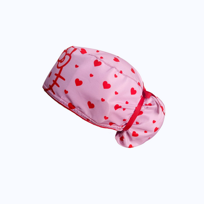 Gorro Quirúrgico Mujer y Portacarnet Hello Kitty Gatita