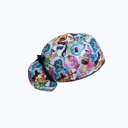 Gorro Quirúrgico Mujer y Portacarnet Intensamente Inside Out Emociones
