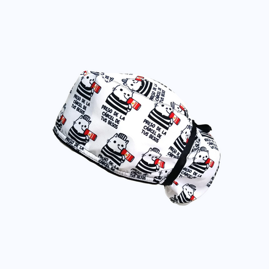 Gorro Quirúrgico Mujer Michi Preso de Tus Besos