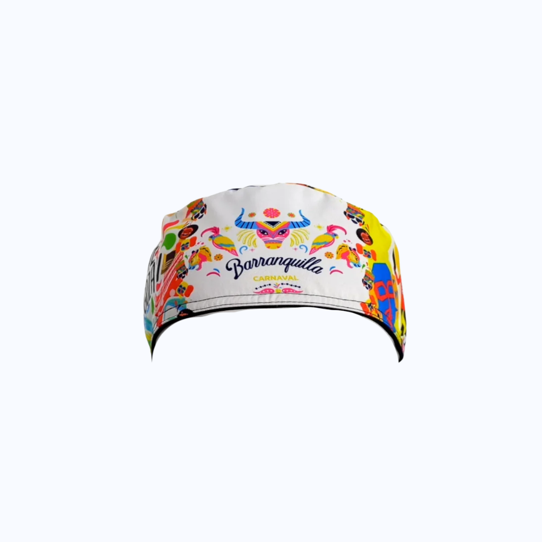Gorro Quirúrgico Mujer y Portacarnet Carnaval Barranquilla