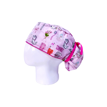 Surgical Scrub Cap for Women Midnight Mouse