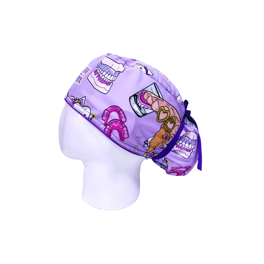 Surgical Scrub Cap for Women Midnight Mouse