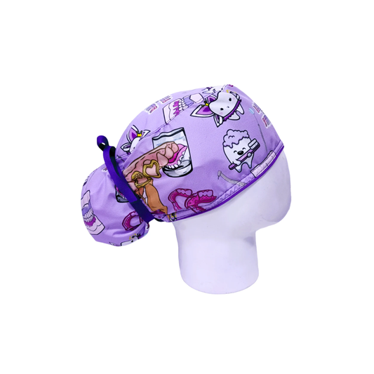 Surgical Scrub Cap for Women Midnight Mouse