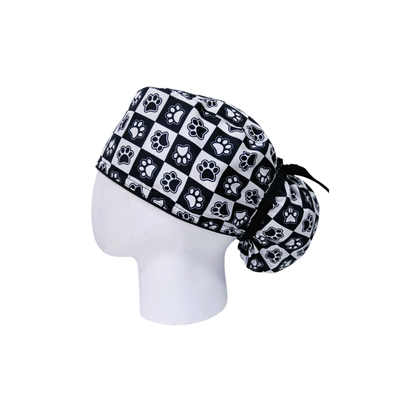 Women's Paw Print Surgical Cap