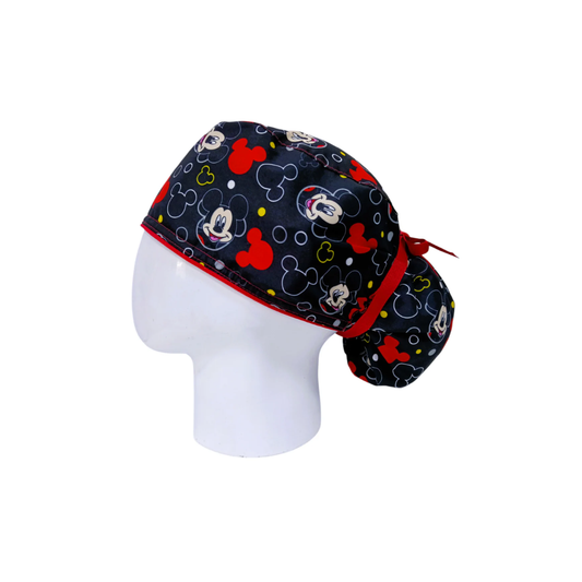Surgical Scrub Cap for Women Midnight Mouse