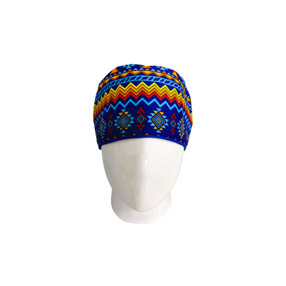 Gorro Quirúrgico Mujer Tribal Colors Blue