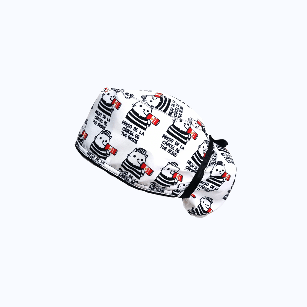 Gorro Quirúrgico Mujer Michi Preso de Tus Besos