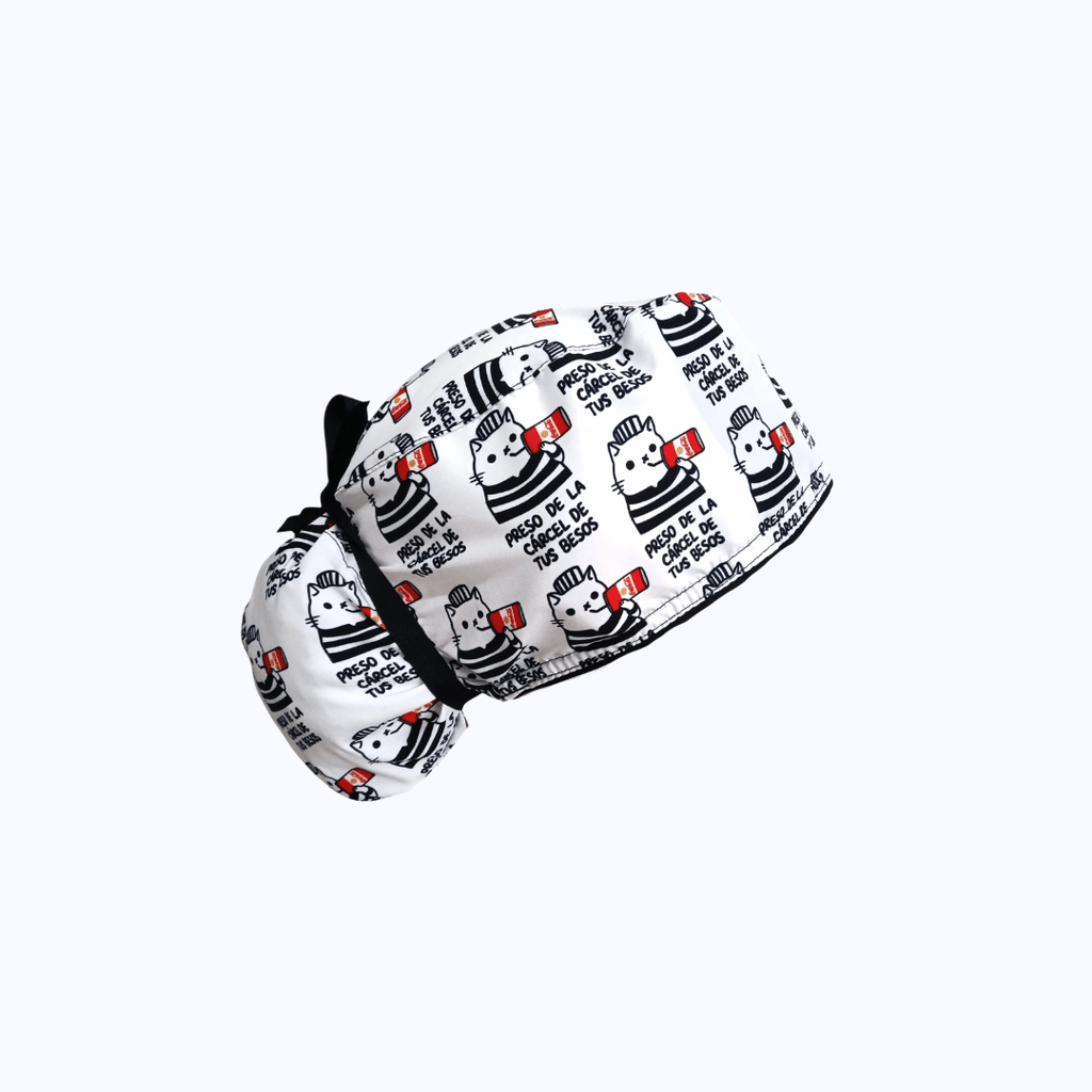 Gorro Quirúrgico Mujer Michi Preso de Tus Besos