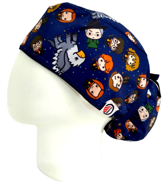 Gorro Quirúrgico Mujer y Portacarnet Harry Potter Azul - gorro antifluido para mujer Doctools - foto 1