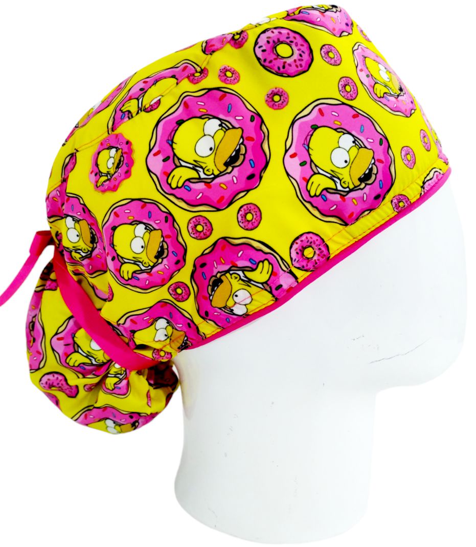 Gorro Quirúrgico Mujer y Portacarnet Homero Donas - gorro antifluido para mujer Doctools - foto 2