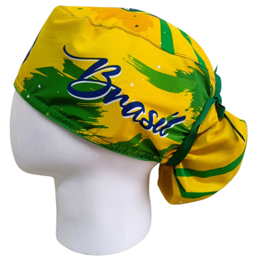 Gorro Quirúrgico Mujer y Portacarnet Brasil - gorro antifluido para mujer Doctools - foto 1