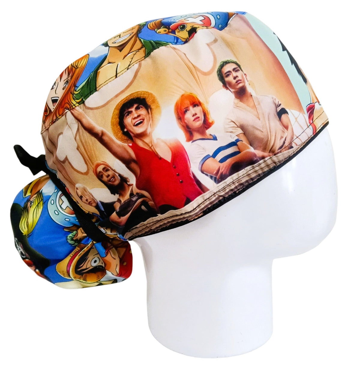 Gorro Quirúrgico Mujer y Portacarnet One Piece Monkey - gorro antifluido para mujer Doctools - foto 2
