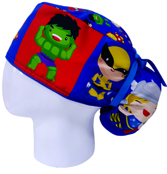 Gorro Quirúrgico Mujer y Portacarnet Marvel Personajes - gorro antifluido para mujer Doctools - foto 1