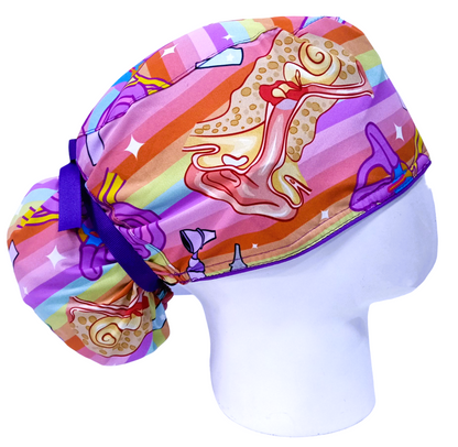 Gorro Quirúrgico Mujer y Portacarnet Anatomía del Oído - gorro antifluido para mujer Doctools - foto 2