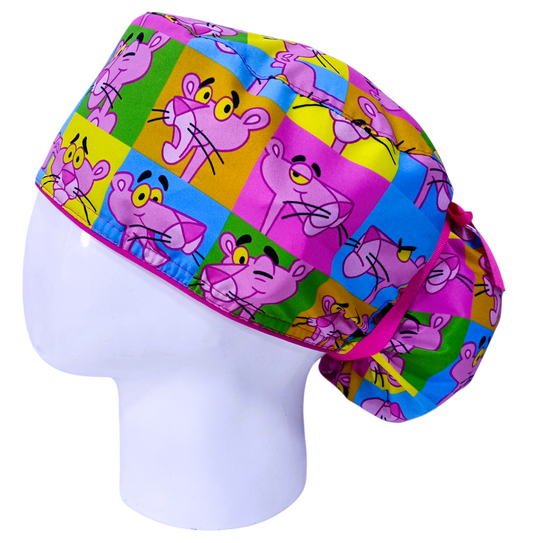 Gorro Quirúrgico Mujer y Portacarnet Pantera Caritas - gorro antifluido para mujer Doctools - foto 1