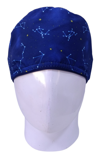 Gorro Quirúrgico Mujer y Portacarnet Constelación Azul - gorro antifluido para mujer Doctools - foto 3