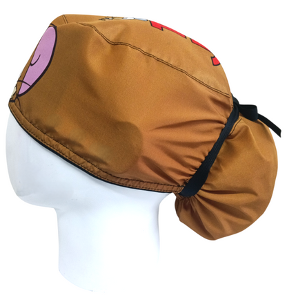 Gorro Quirúrgico Mujer y Portacarnet Jerry Café - gorro antifluido para mujer Doctools - foto 1
