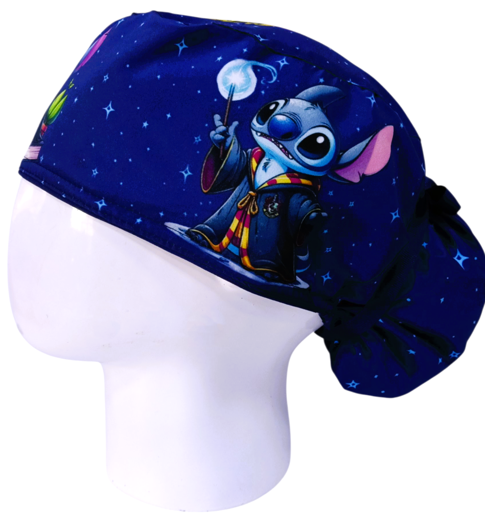 Gorro Quirúrgico Mujer y Portacarnet Stitch Potter - gorro antifluido para mujer Doctools - foto 1