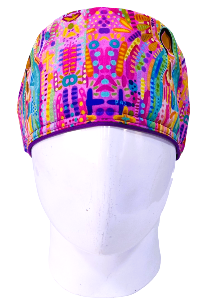 Gorro Quirúrgico Mujer y Portacarnet Guadalupana - gorro antifluido para mujer Doctools - foto 3