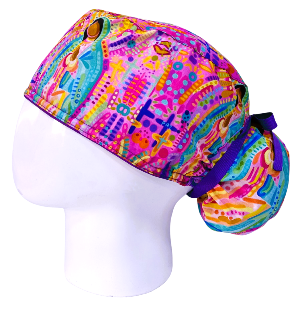 Gorro Quirúrgico Mujer y Portacarnet Guadalupana - gorro antifluido para mujer Doctools - foto 1