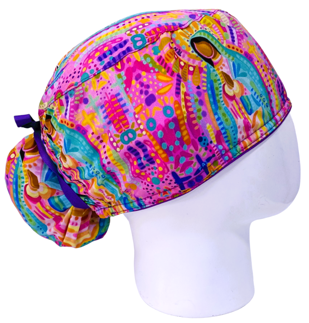 Gorro Quirúrgico Mujer y Portacarnet Guadalupana - gorro antifluido para mujer Doctools - foto 2