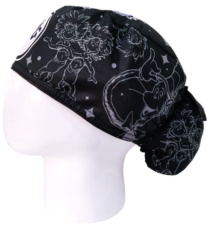 Gorro Quirúrgico Mujer y Portacarnet Thing 1 Dr. Seuss - gorro antifluido para mujer Doctools - foto 1