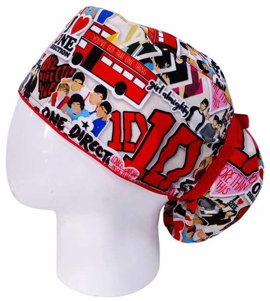 Gorro Quirúrgico Mujer y Portacarnet One Direction - gorro antifluido para mujer Doctools - foto 1