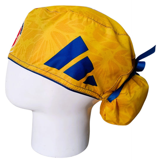 Gorro Quirúrgico Mujer y Portacarnet Selección Colombia Amarillo - gorro antifluido para mujer Doctools - foto 1
