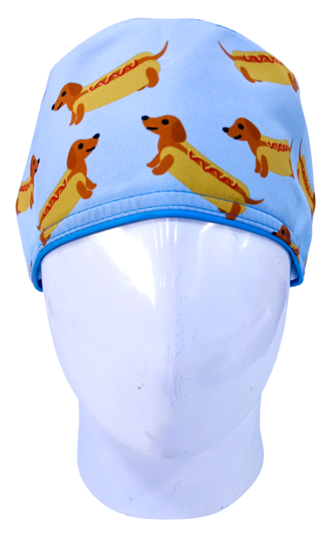 Gorro Quirúrgico Mujer y Portacarnet Perros Salchicha - gorro antifluido para mujer Doctools - foto 3