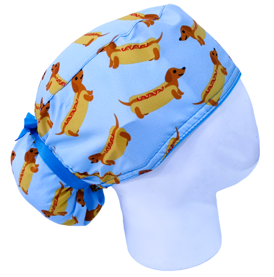 Gorro Quirúrgico Mujer y Portacarnet Perros Salchicha - gorro antifluido para mujer Doctools - foto 2