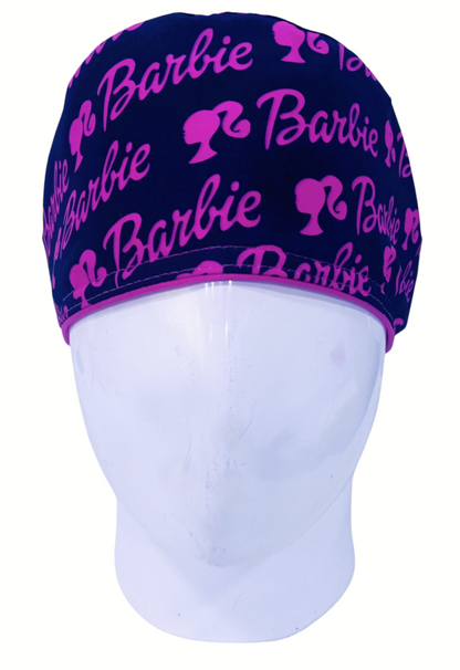 Gorro Quirúrgico Mujer y Portacarnet Barbie Negro - gorro antifluido para mujer Doctools - foto 3
