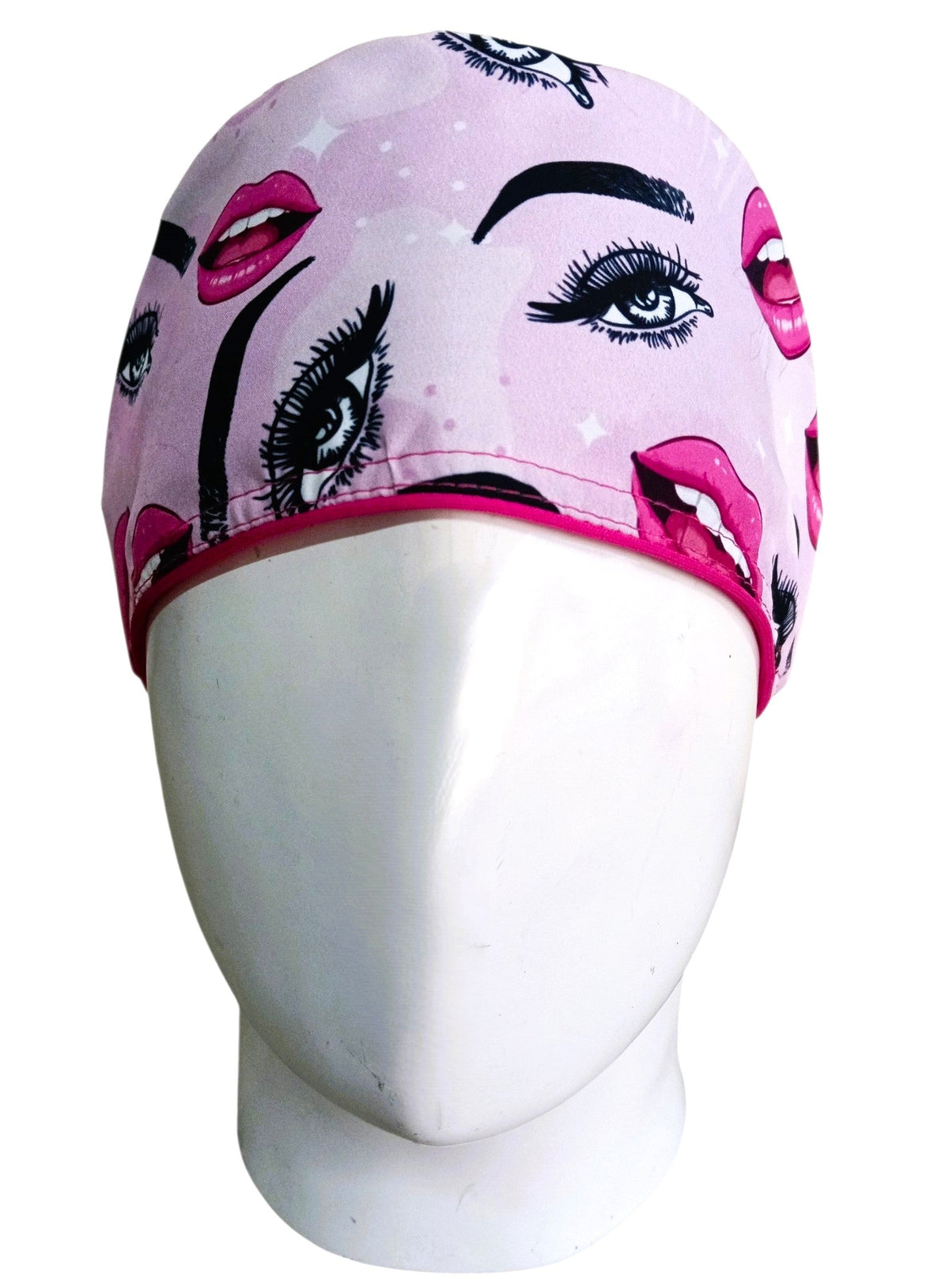 Gorro Quirúrgico Mujer y Portacarnet Estética Rosa - gorro antifluido para mujer Doctools - foto 3