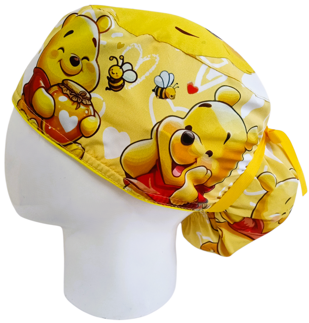 Gorro Quirúrgico Mujer y Portacarnet Winnie Pooh Miel - gorro antifluido para mujer Doctools - foto 1