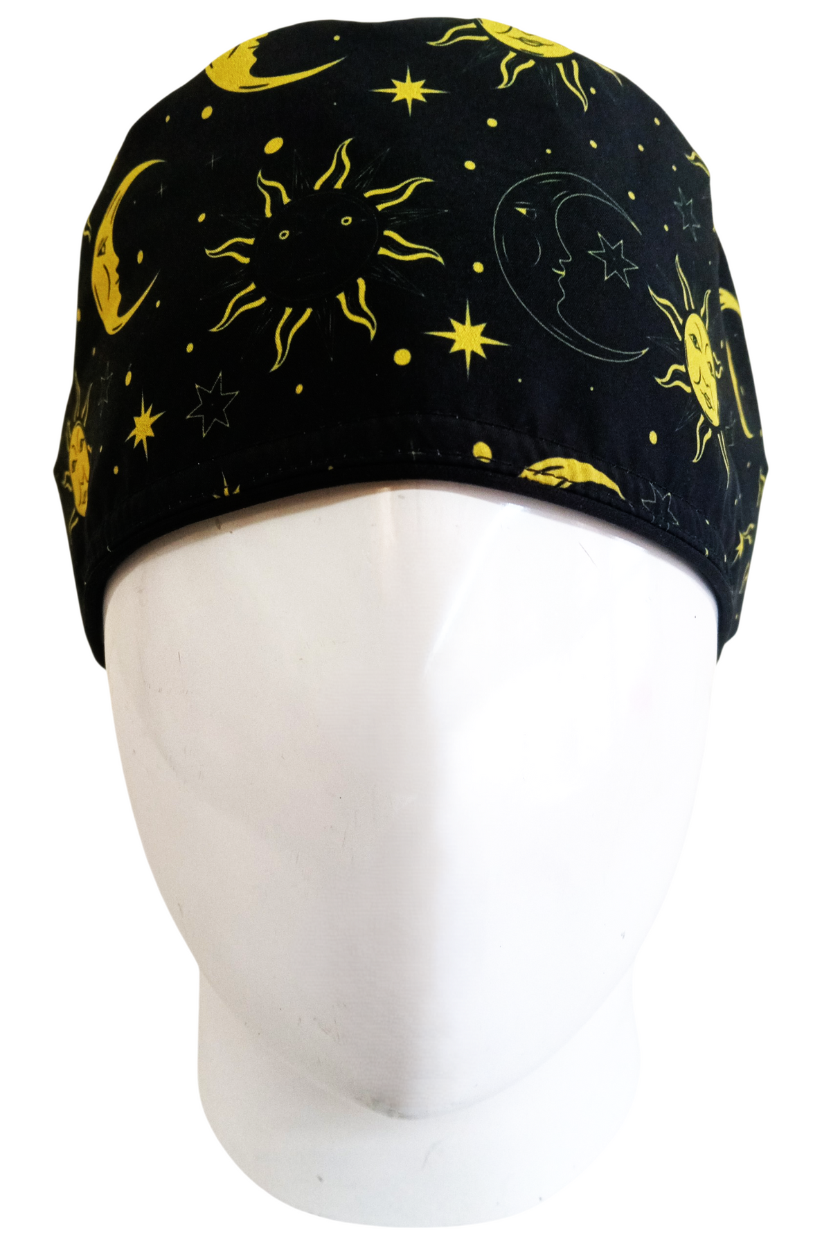 Gorro Quirúrgico Mujer y Portacarnet Sol y Luna Negro - gorro antifluido para mujer Doctools - foto 3