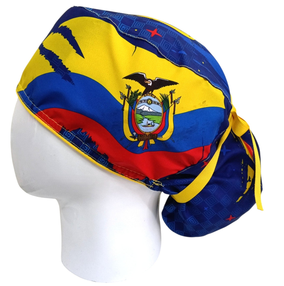 Gorro Quirúrgico Mujer y Portacarnet Ecuador Love - gorro antifluido para mujer Doctools - foto 1